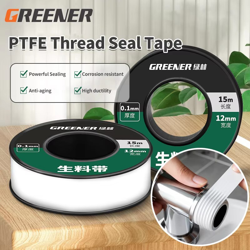 Plumbing Tape Ptfe - GREENERY Nastro Sigillante per Idraulica 15m,
