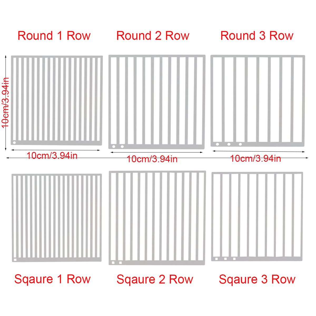 1pc 1/2/3 Fila Rotonda/Quadrat - Home Improvement Supplies recensione e prezzo