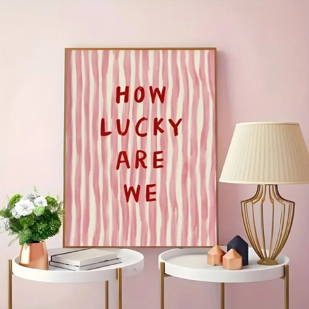 Come Lucky Are We Pink Red Str - Home Improvement Furniture recensione e prezzo